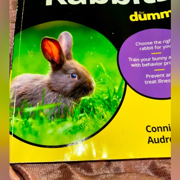 Rabbits for Dummies by Audrey Pavia and Connie Isbell - PREOWNED Book - Picture 2 of 16